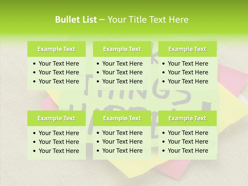 Black Exclamation Point Determination PowerPoint Template