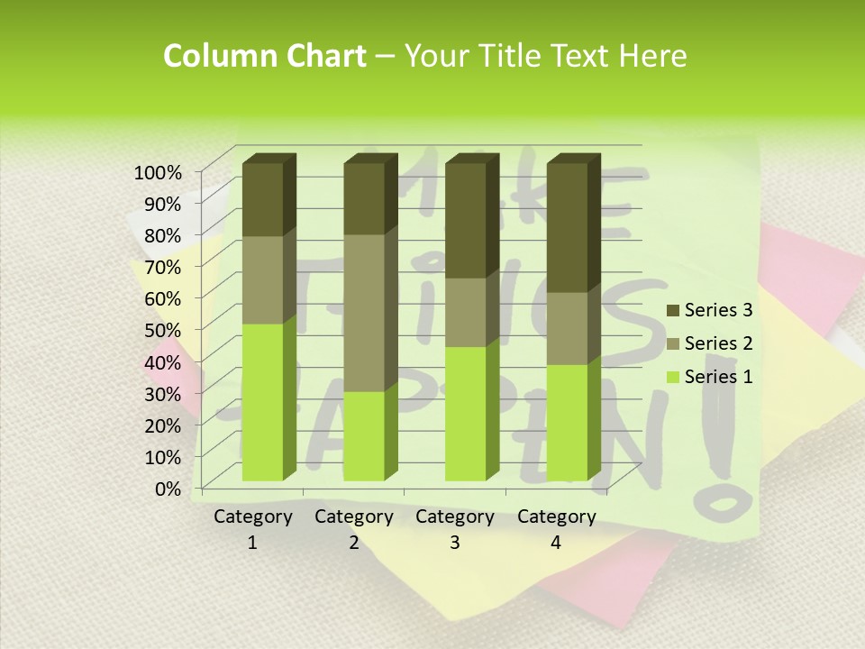 Black Exclamation Point Determination PowerPoint Template