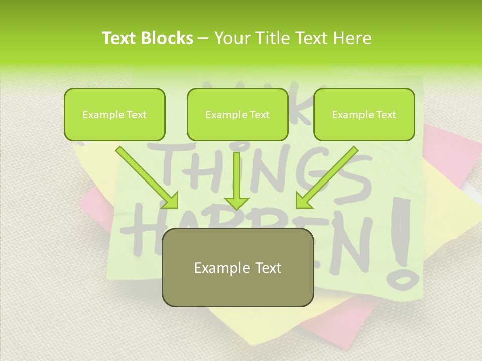 Black Exclamation Point Determination PowerPoint Template