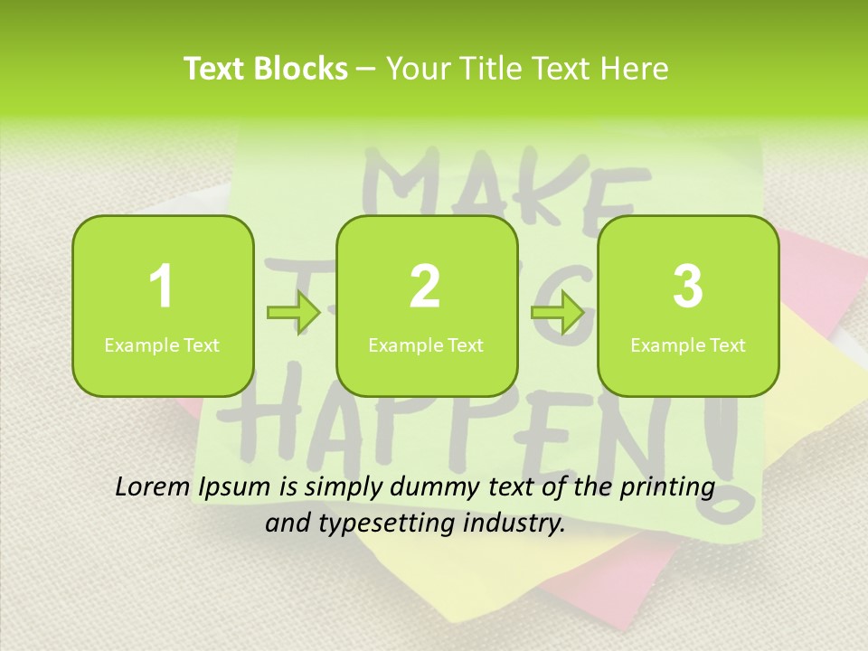 Black Exclamation Point Determination PowerPoint Template