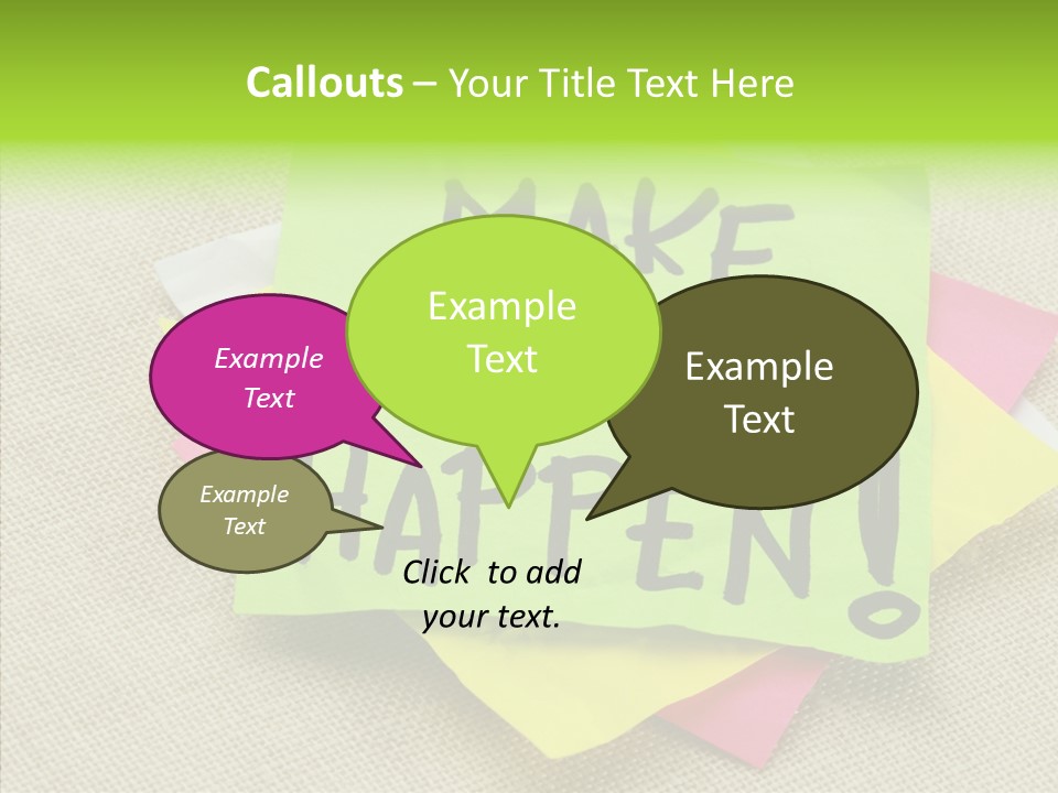 Black Exclamation Point Determination PowerPoint Template