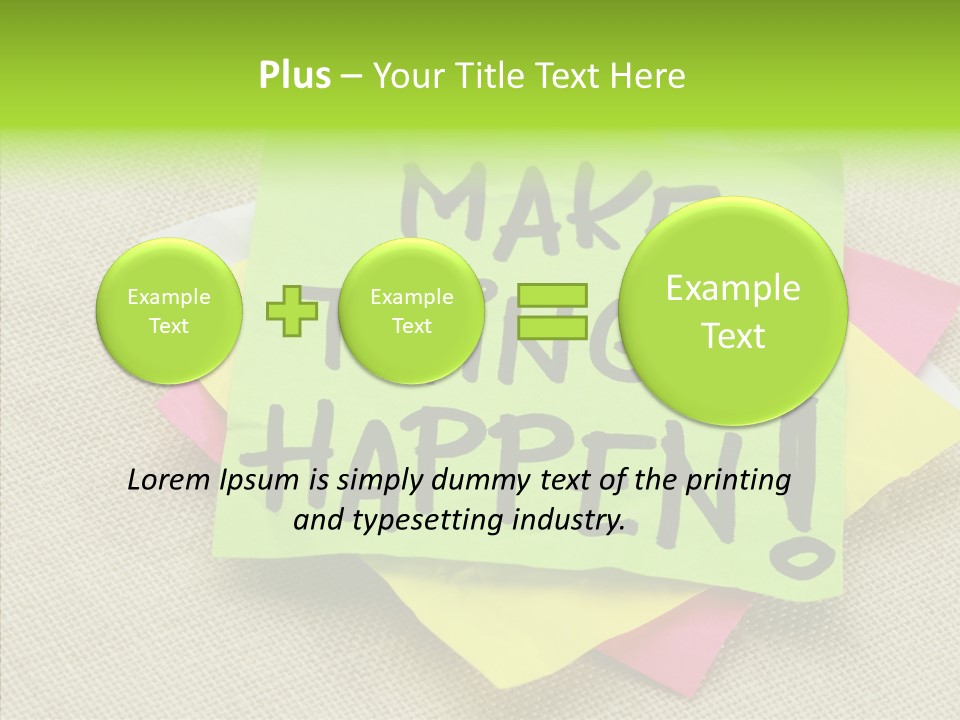 Black Exclamation Point Determination PowerPoint Template