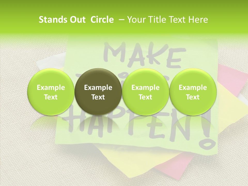 Black Exclamation Point Determination PowerPoint Template