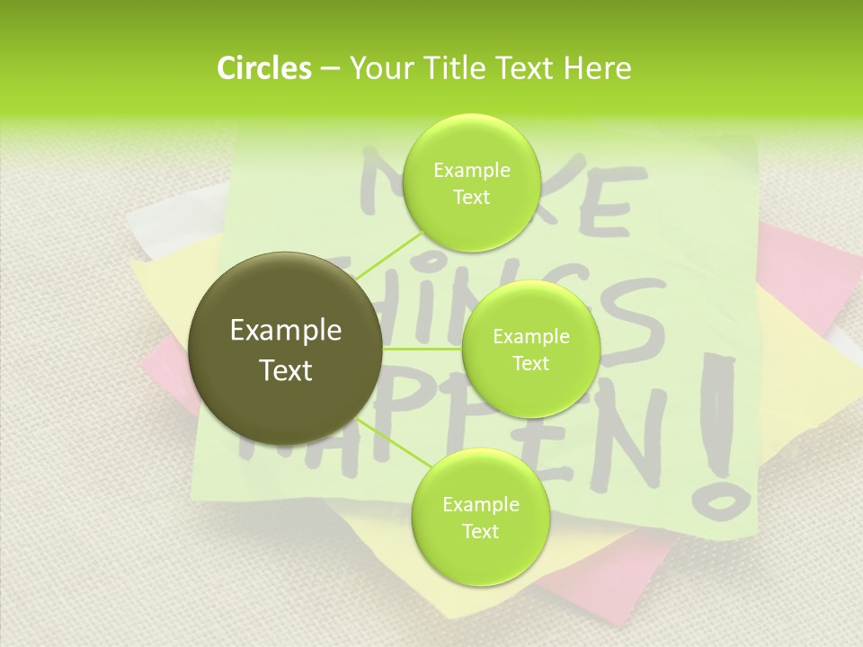 Black Exclamation Point Determination PowerPoint Template