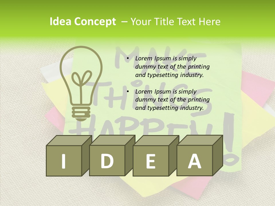 Black Exclamation Point Determination PowerPoint Template