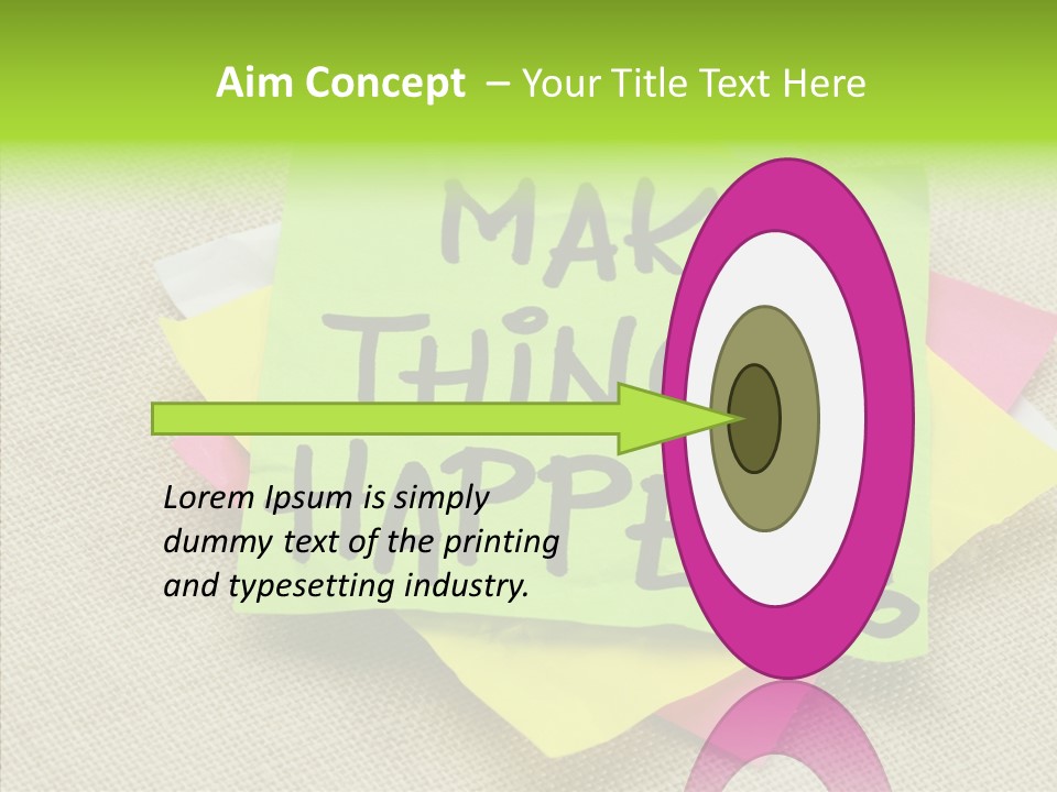 Black Exclamation Point Determination PowerPoint Template