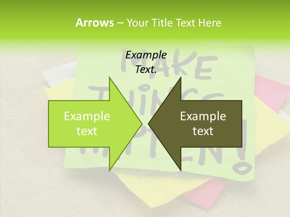 Black Exclamation Point Determination PowerPoint Template