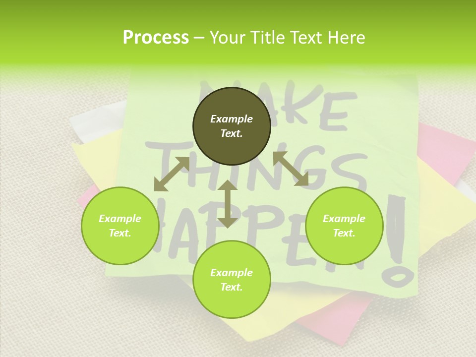 Black Exclamation Point Determination PowerPoint Template