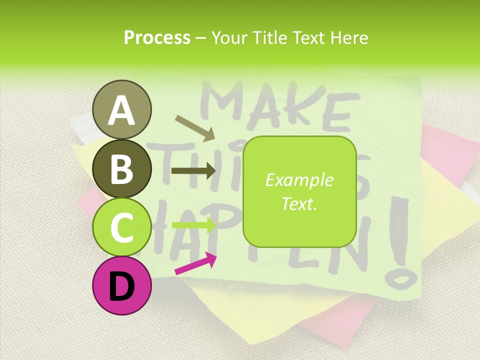 Black Exclamation Point Determination PowerPoint Template