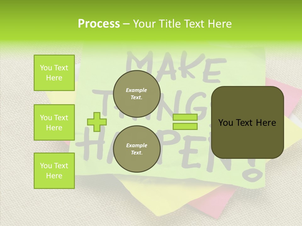 Black Exclamation Point Determination PowerPoint Template