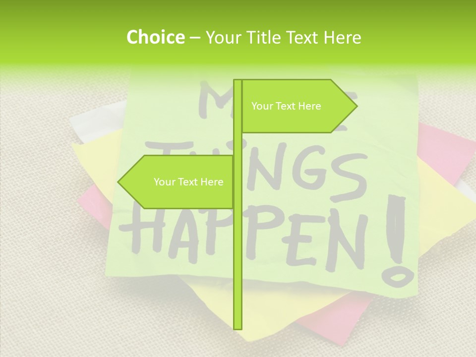 Black Exclamation Point Determination PowerPoint Template