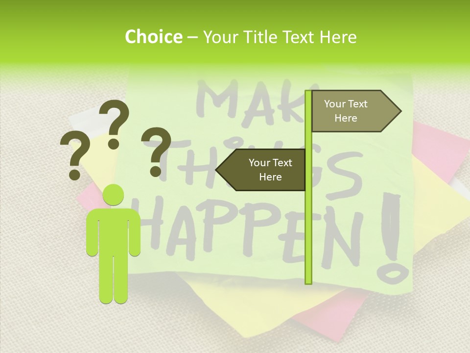 Black Exclamation Point Determination PowerPoint Template