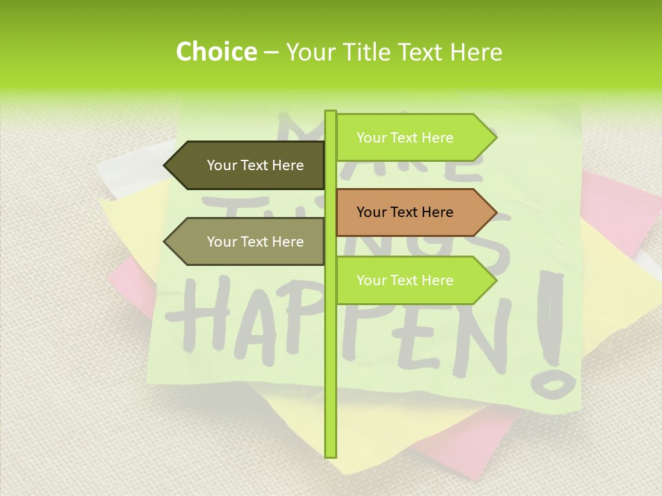 Black Exclamation Point Determination PowerPoint Template