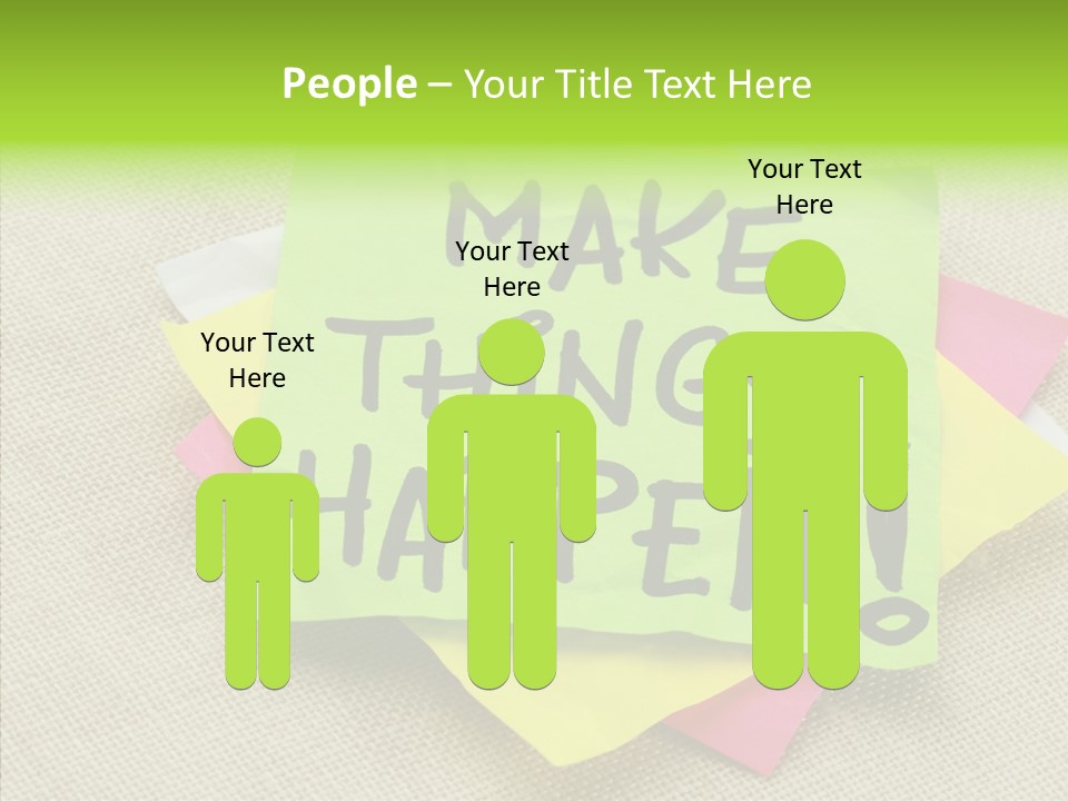 Black Exclamation Point Determination PowerPoint Template