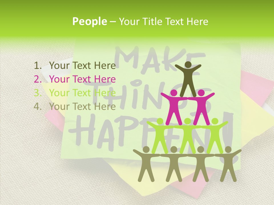 Black Exclamation Point Determination PowerPoint Template