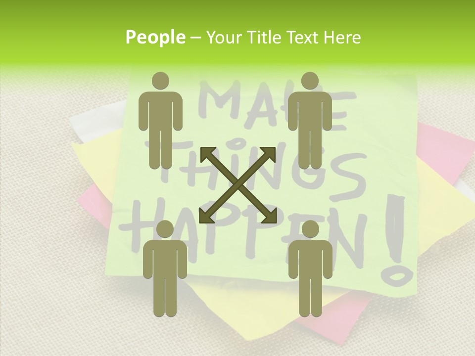 Black Exclamation Point Determination PowerPoint Template