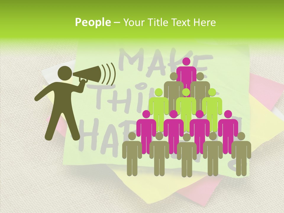 Black Exclamation Point Determination PowerPoint Template