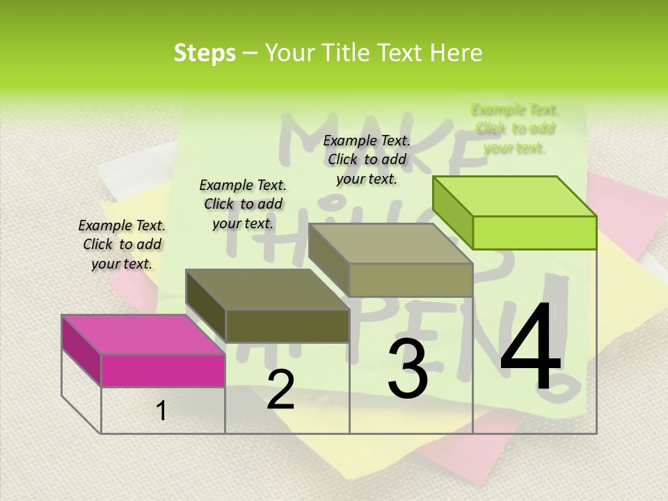 Black Exclamation Point Determination PowerPoint Template
