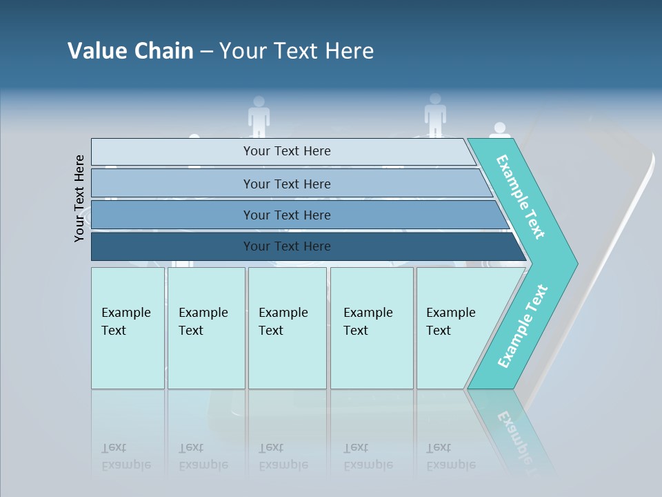 Laptop Wireless Pattern PowerPoint Template