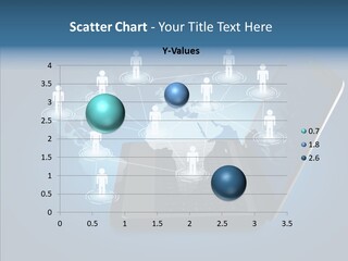 Laptop Wireless Pattern PowerPoint Template