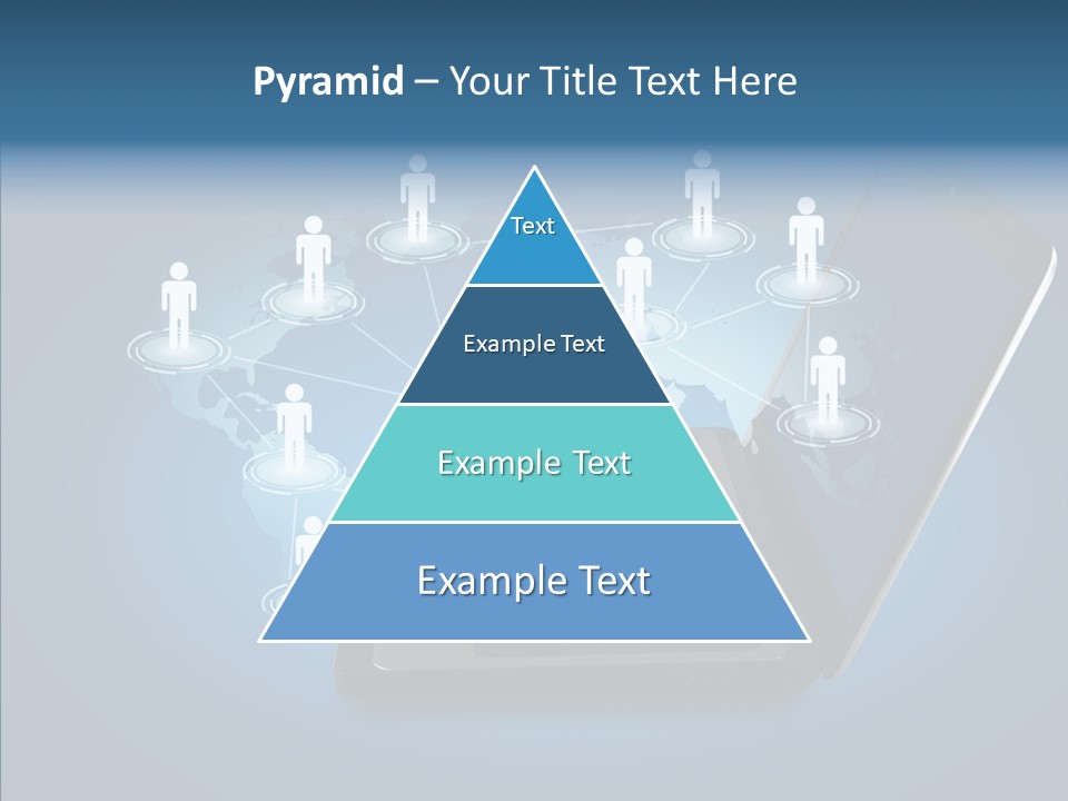 Laptop Wireless Pattern PowerPoint Template