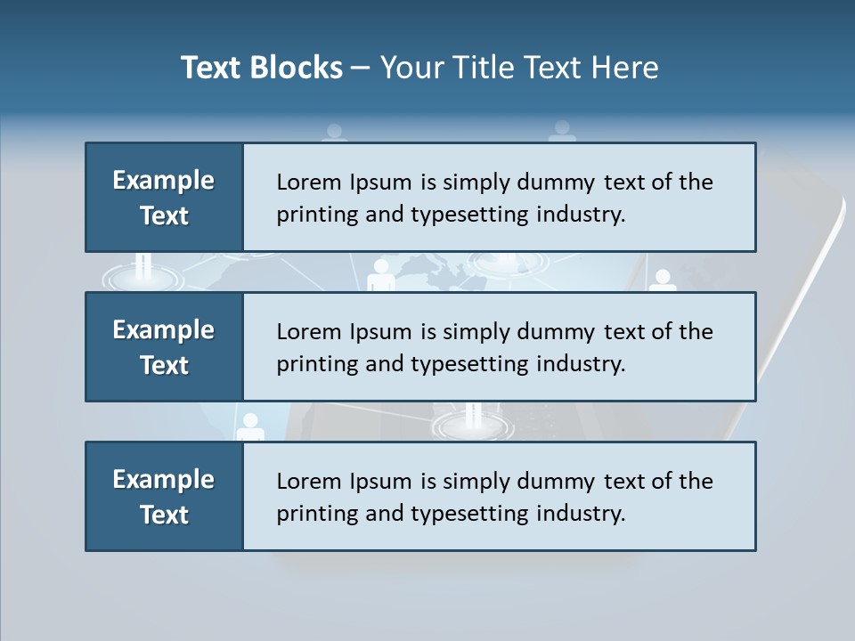 Laptop Wireless Pattern PowerPoint Template