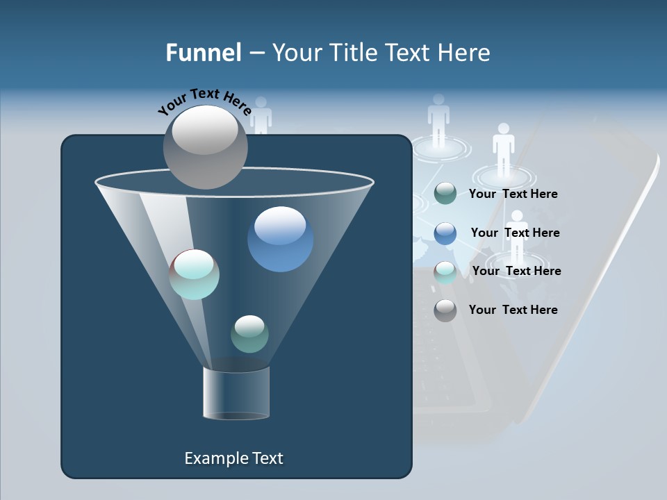 Laptop Wireless Pattern PowerPoint Template