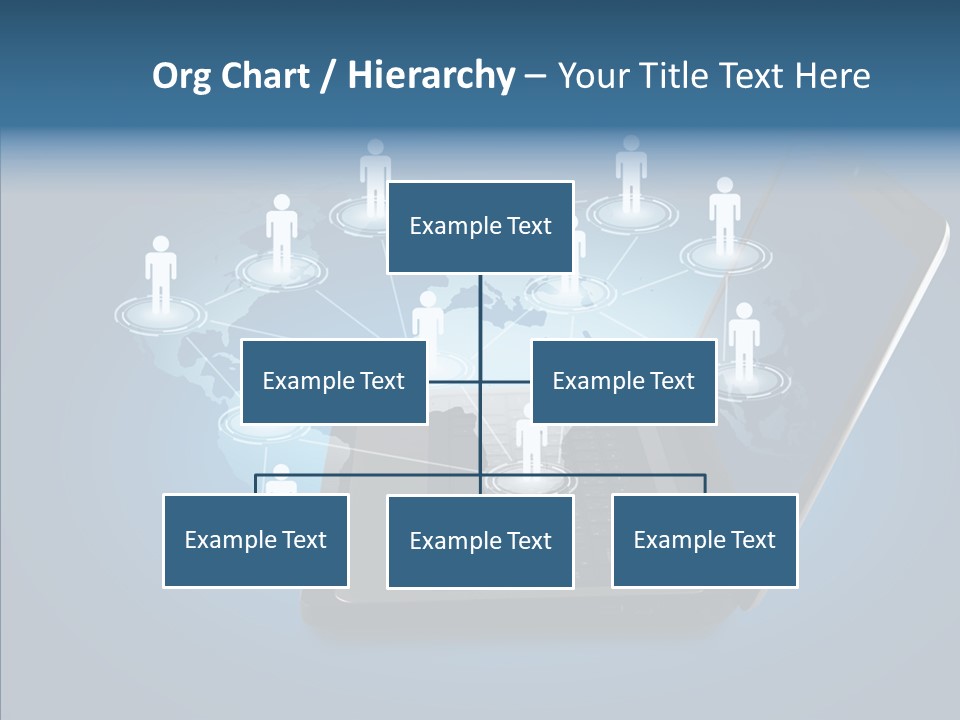 Laptop Wireless Pattern PowerPoint Template