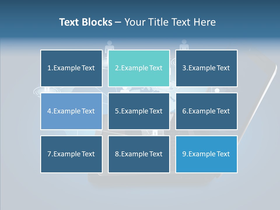 Laptop Wireless Pattern PowerPoint Template
