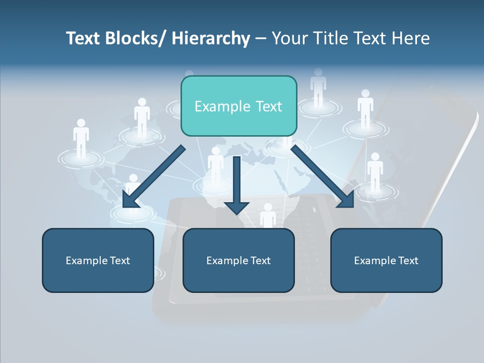 Laptop Wireless Pattern PowerPoint Template