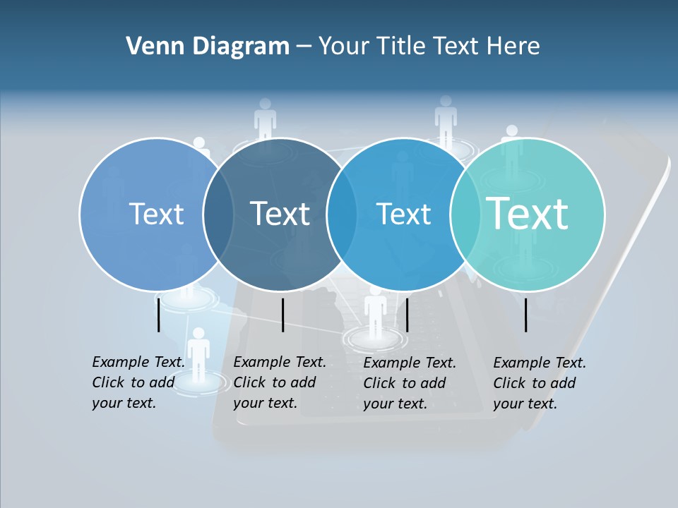Laptop Wireless Pattern PowerPoint Template
