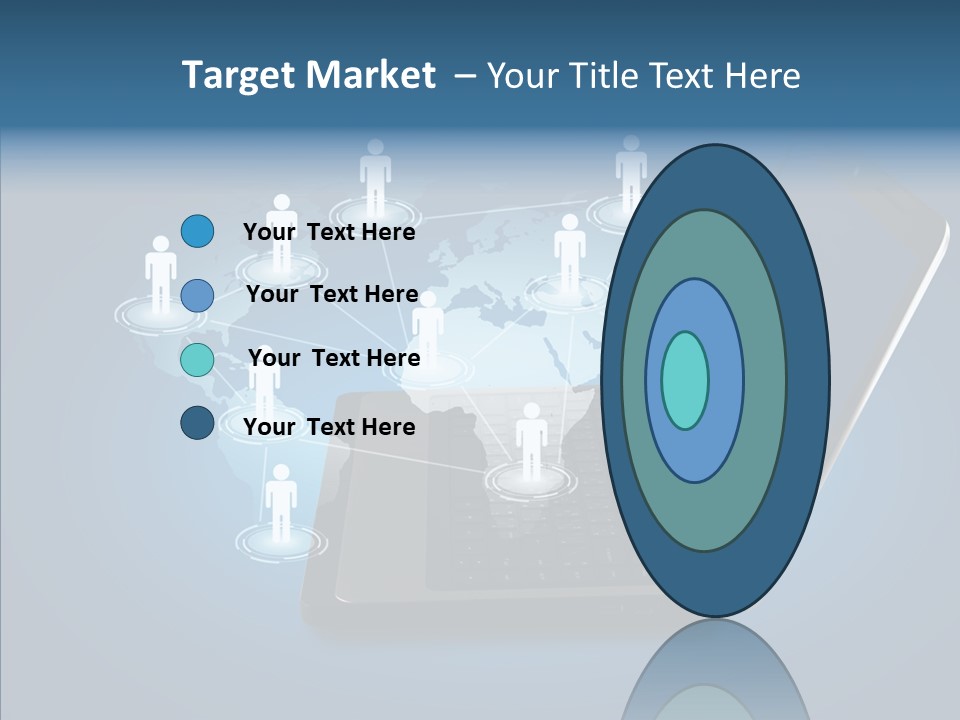 Laptop Wireless Pattern PowerPoint Template