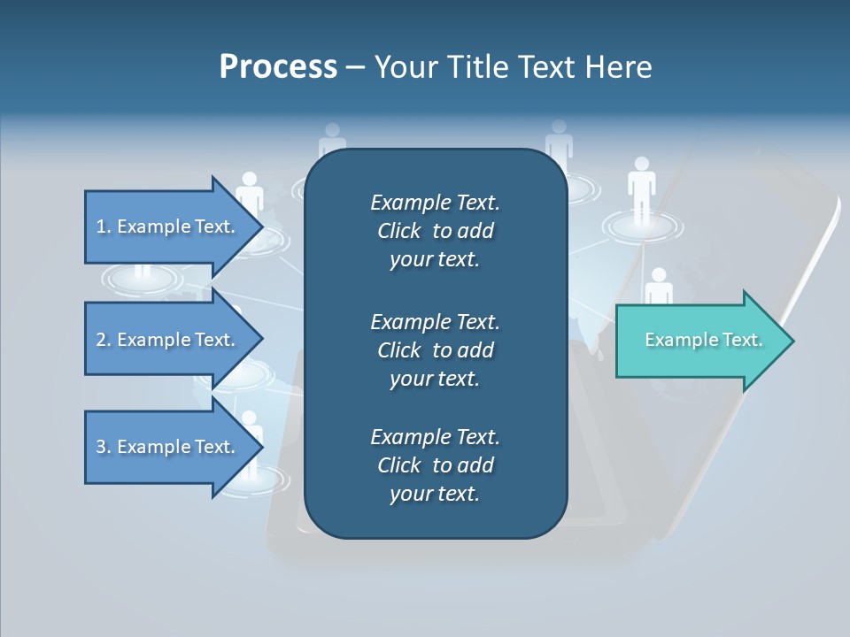 Laptop Wireless Pattern PowerPoint Template