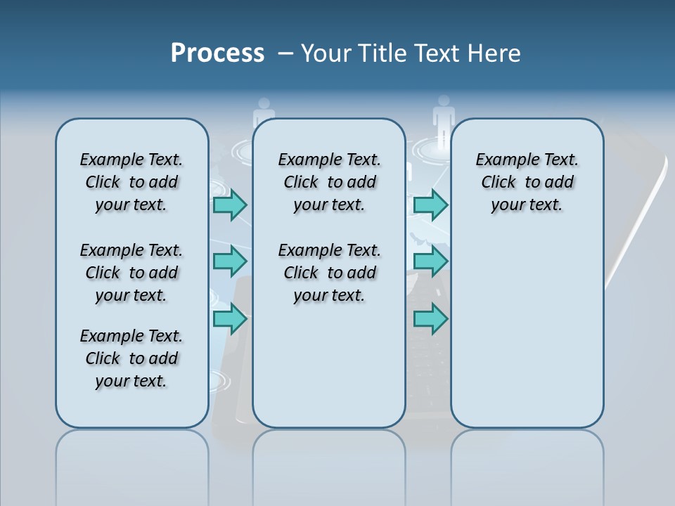 Laptop Wireless Pattern PowerPoint Template