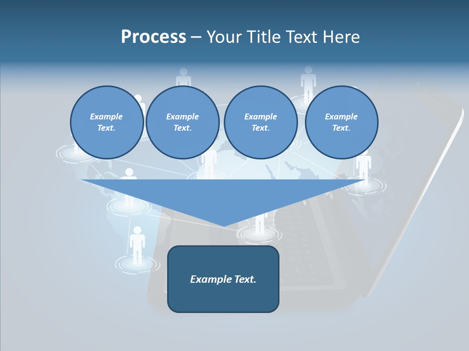 Laptop Wireless Pattern PowerPoint Template