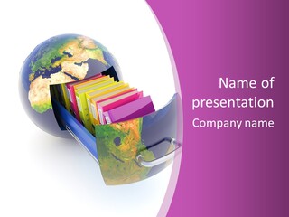 Database Document Host PowerPoint Template