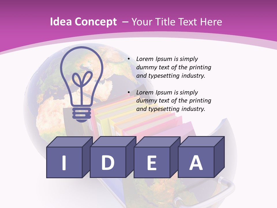 Database Document Host PowerPoint Template
