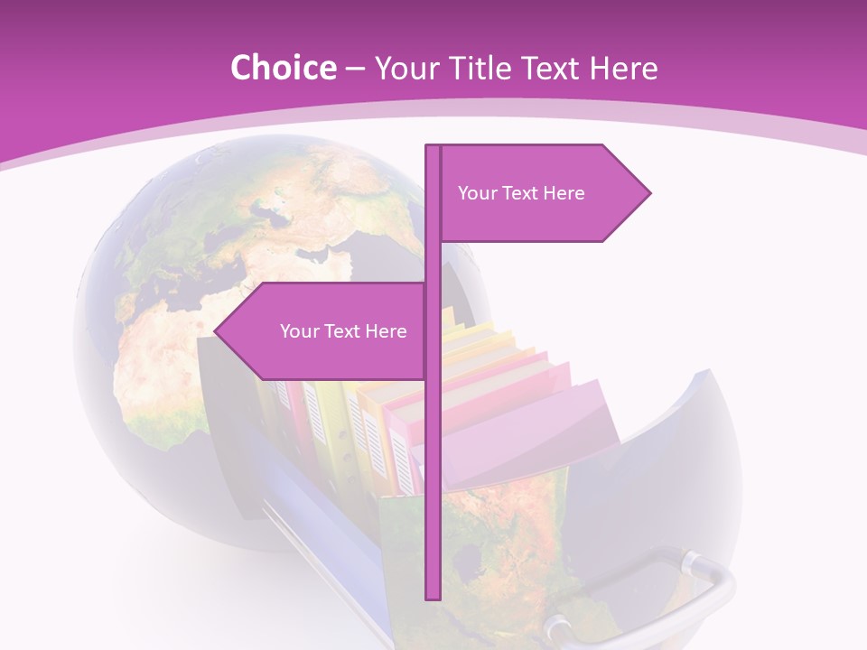 Database Document Host PowerPoint Template