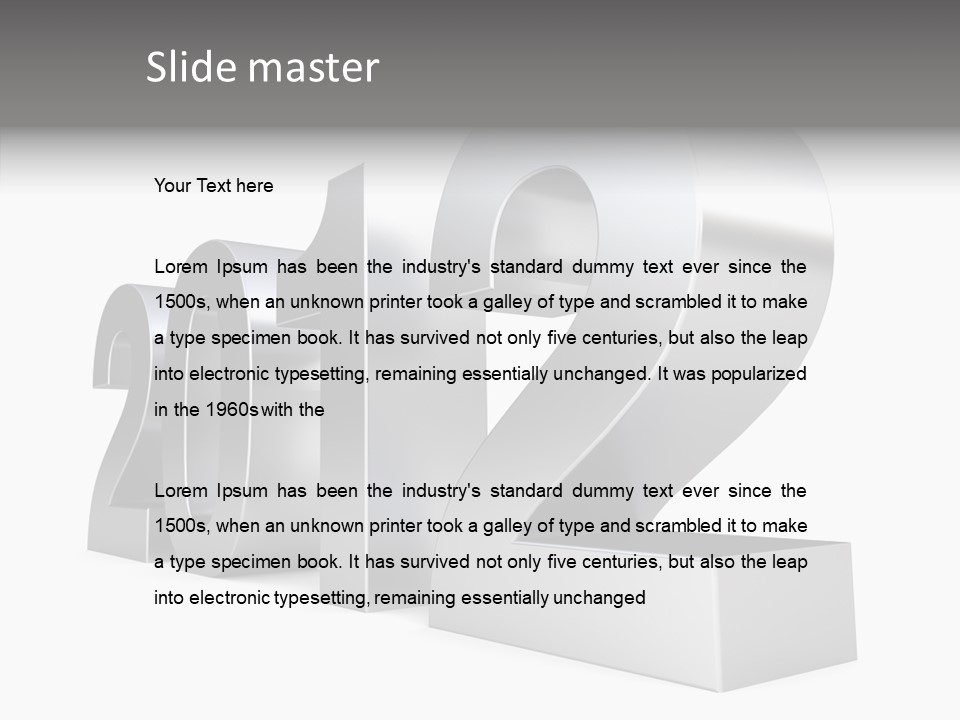 Text Eve Occasion PowerPoint Template