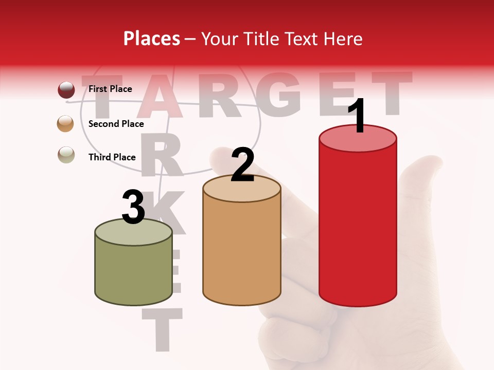 White Success Red PowerPoint Template