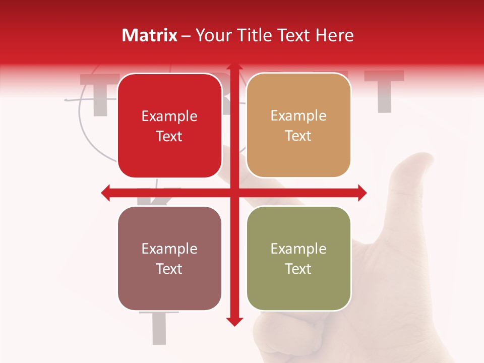 White Success Red PowerPoint Template