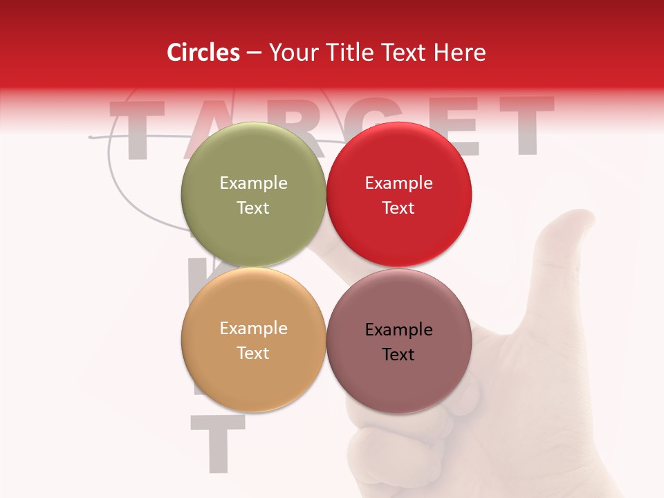 White Success Red PowerPoint Template