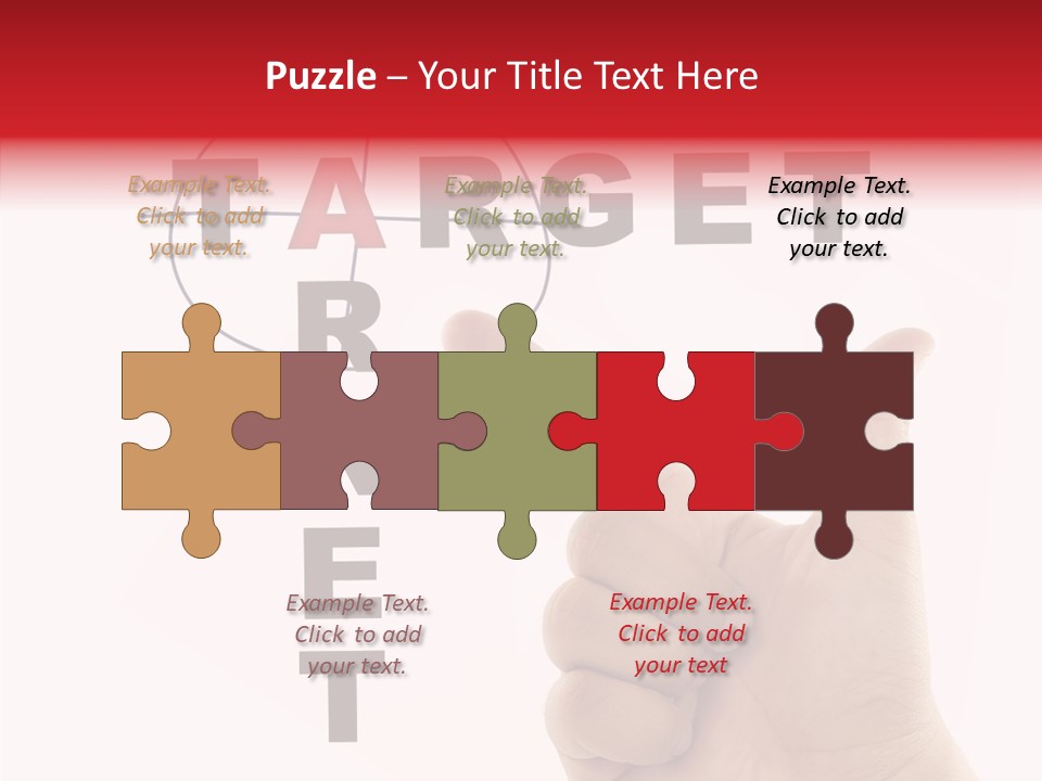 White Success Red PowerPoint Template