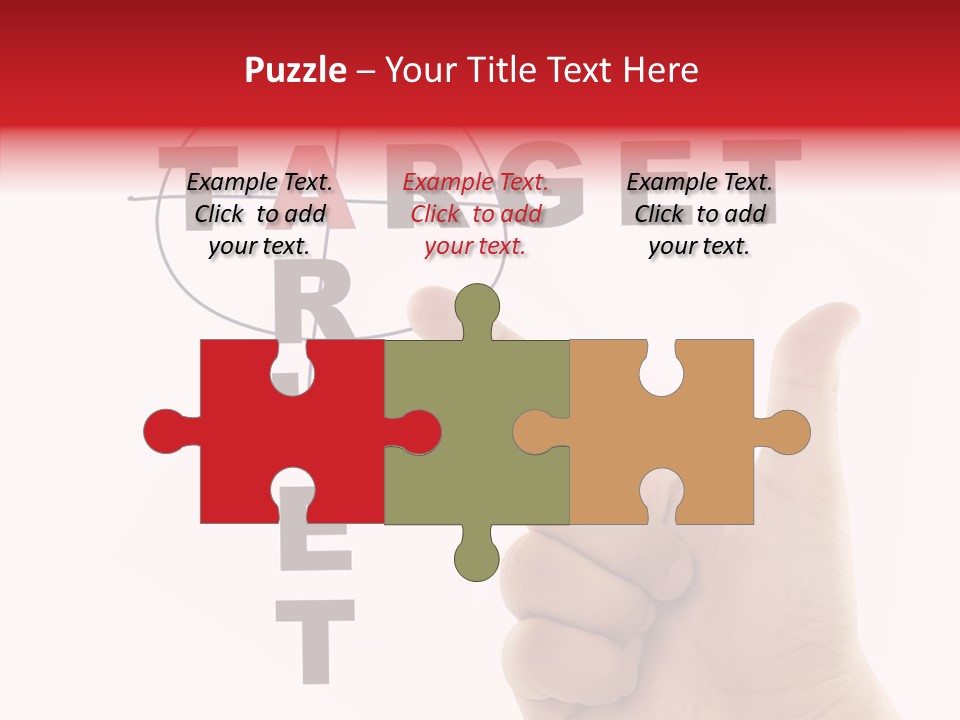 White Success Red PowerPoint Template