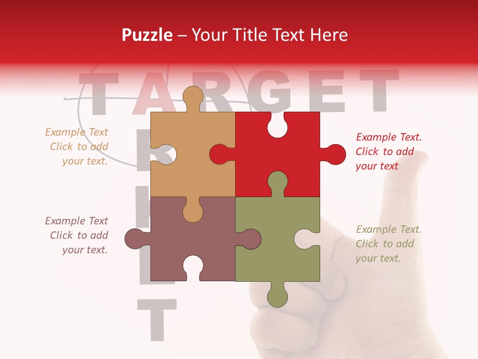 White Success Red PowerPoint Template