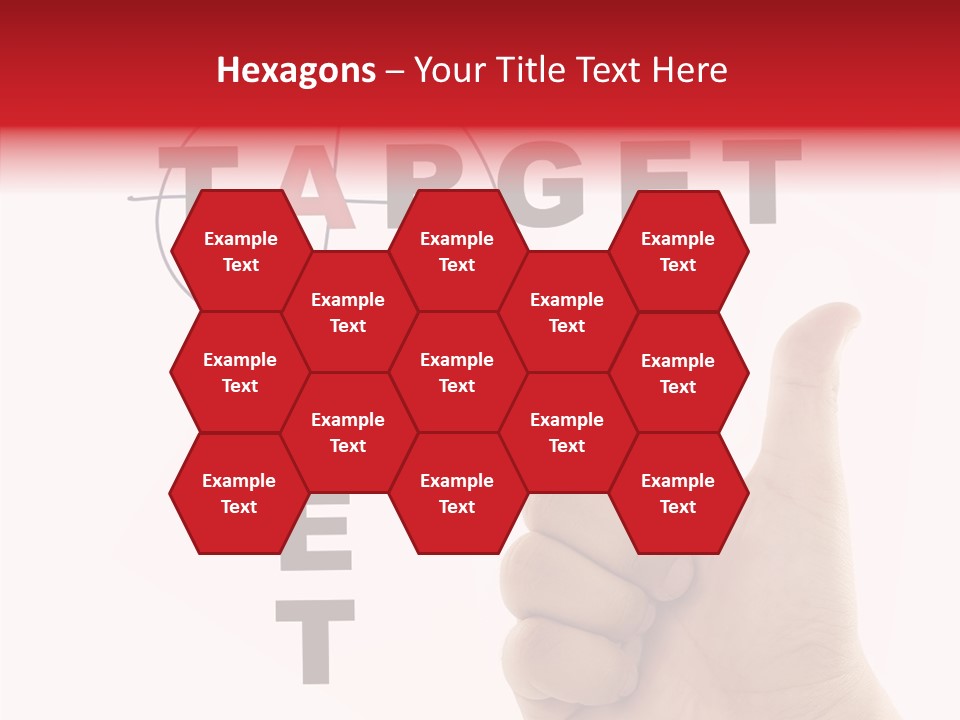 White Success Red PowerPoint Template