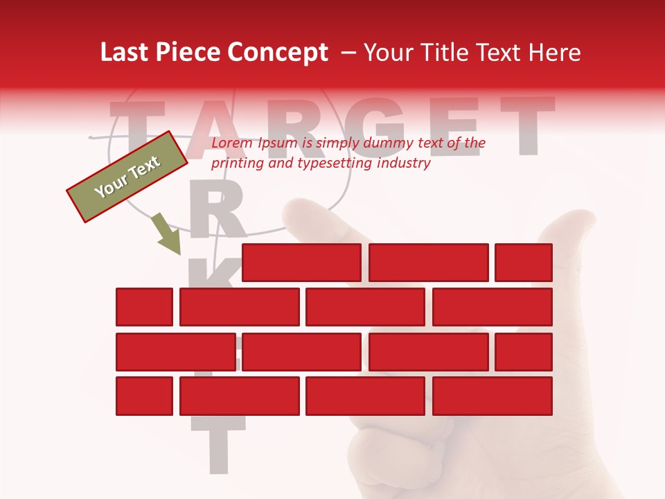 White Success Red PowerPoint Template