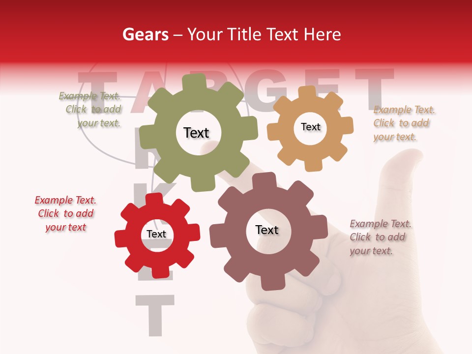 White Success Red PowerPoint Template