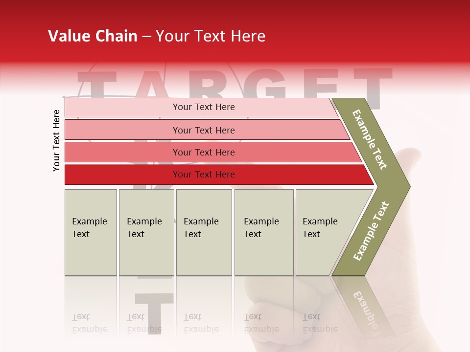 White Success Red PowerPoint Template