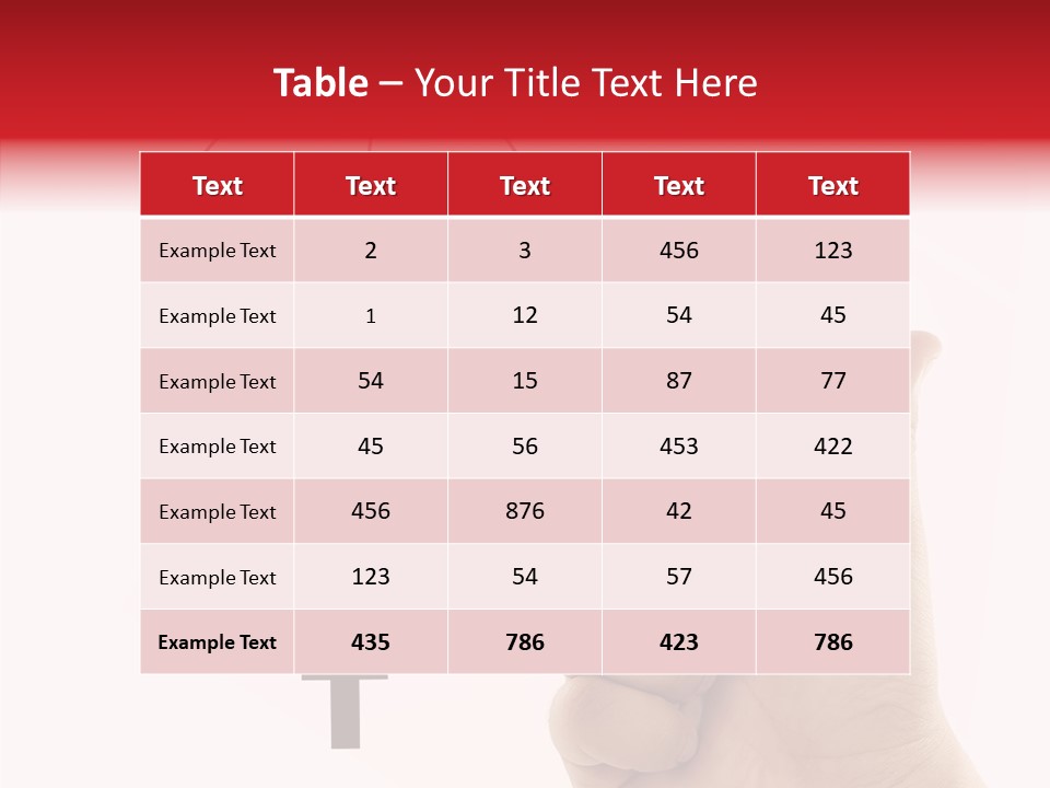 White Success Red PowerPoint Template